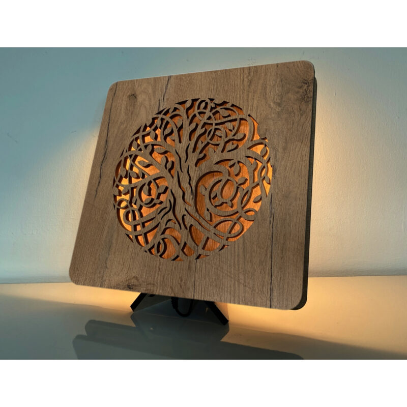 LED-Tischlampe "Baum des Lebens" 31cm x 31cm