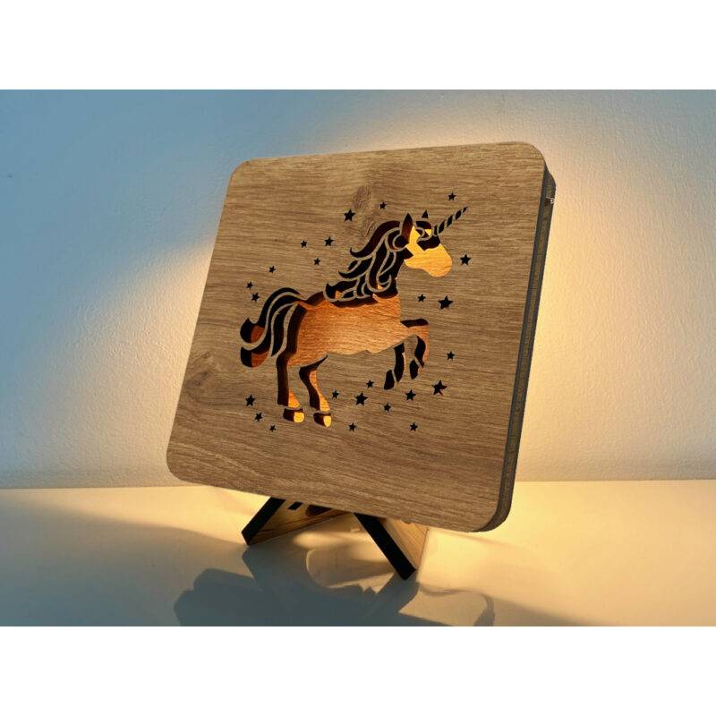 LED-Tischlampe "Einhorn" 19cm x 19cm