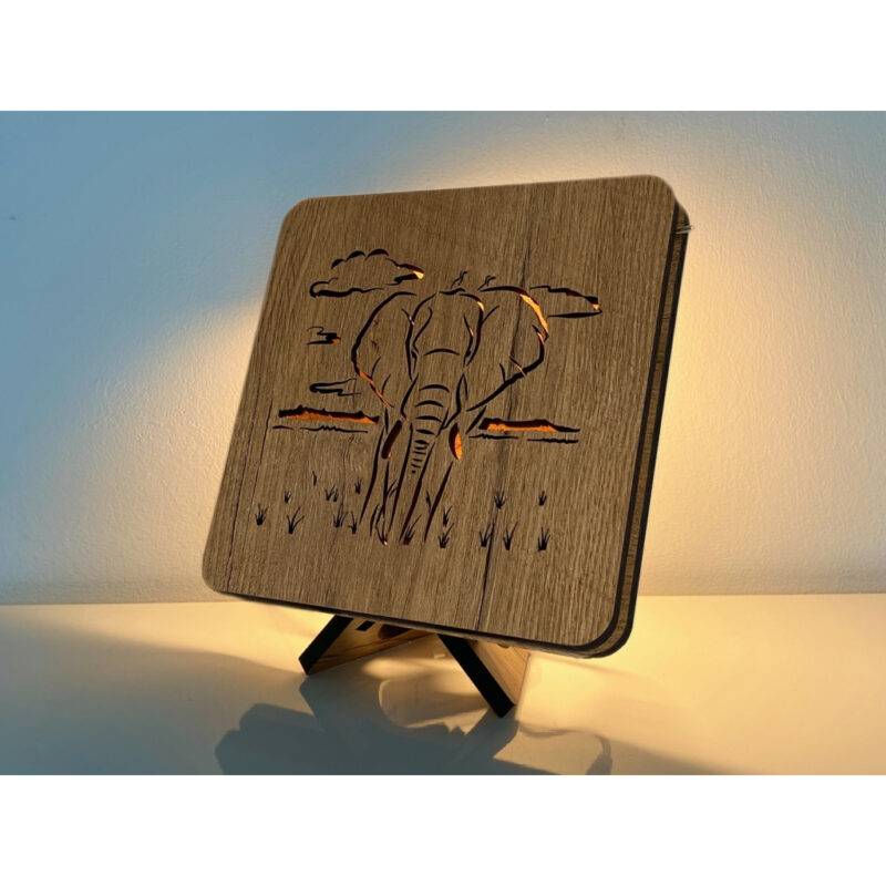 LED-Tischlampe "Elefant" 19cm x 19cm