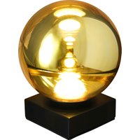 LED Tischlampe Glasschirm Gelbgold H:18 cm 5 W 3000 K von Eco-Light