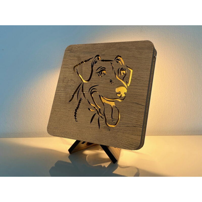 LED-Tischlampe "Jack Russell Terrier" 19cm x 19cm