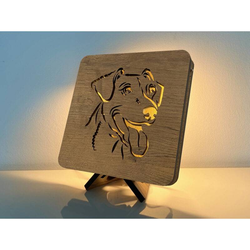 LED-Tischlampe "Jack Russell Terrier" 19cm x 19cm