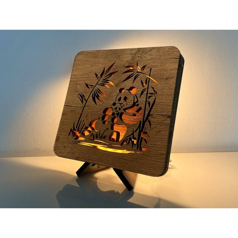 LED-Tischlampe "Pandas" 19cm x 19cm