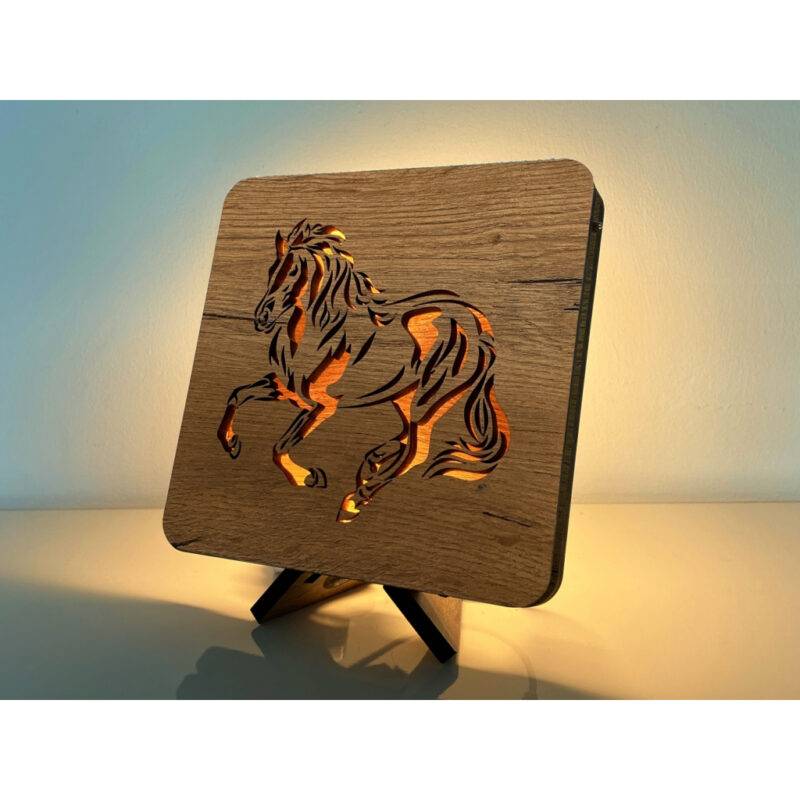 LED-Tischlampe "Pferd" 19cm x 19cm