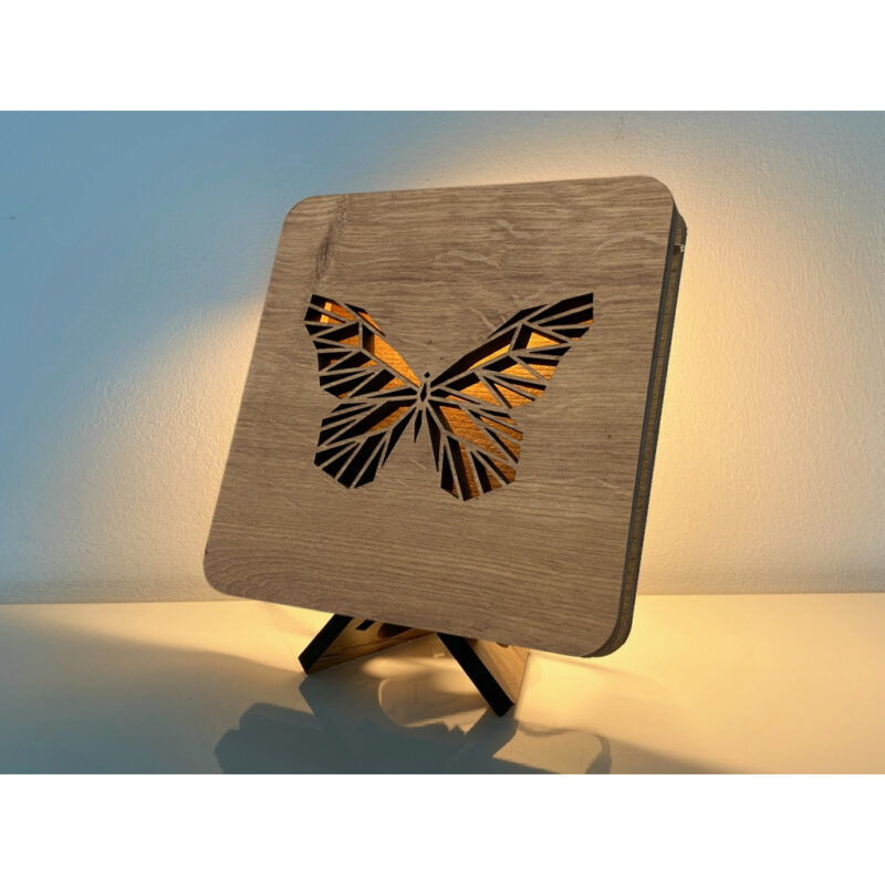 LED-Tischlampe "Schmetterling" 19cm x 19cm