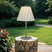 LED Tischlampe Solar außen IP44 68 cm in Silber Weiß 3000 K LED Tischlampe Solar außen IP44 68 cm in Silber Weiß 3000 K von Searchlight