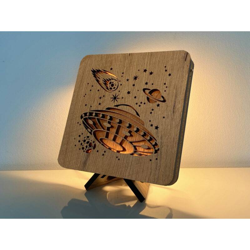 LED-Tischlampe "UFO" 19cm x 19cm