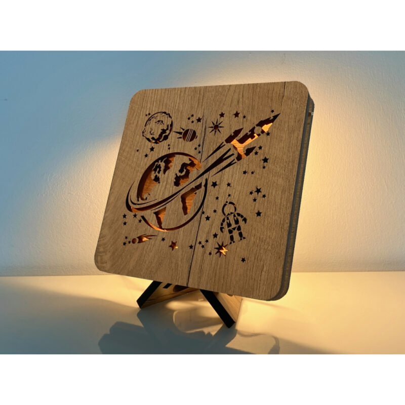 LED-Tischlampe "Universum" 19cm x 19cm