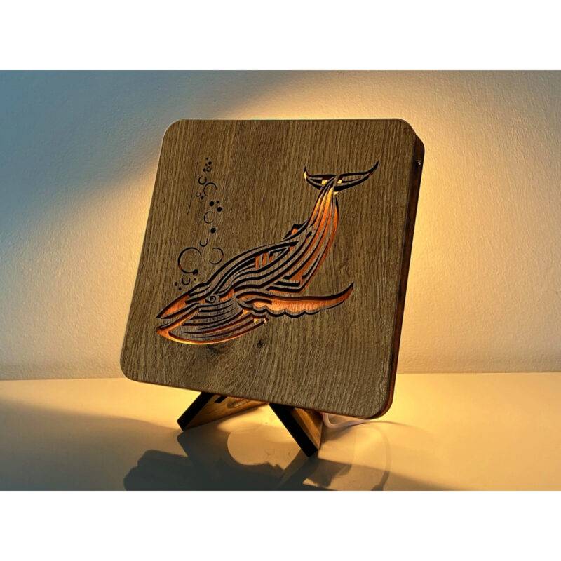LED-Tischlampe "Wal" 19cm x 19cm