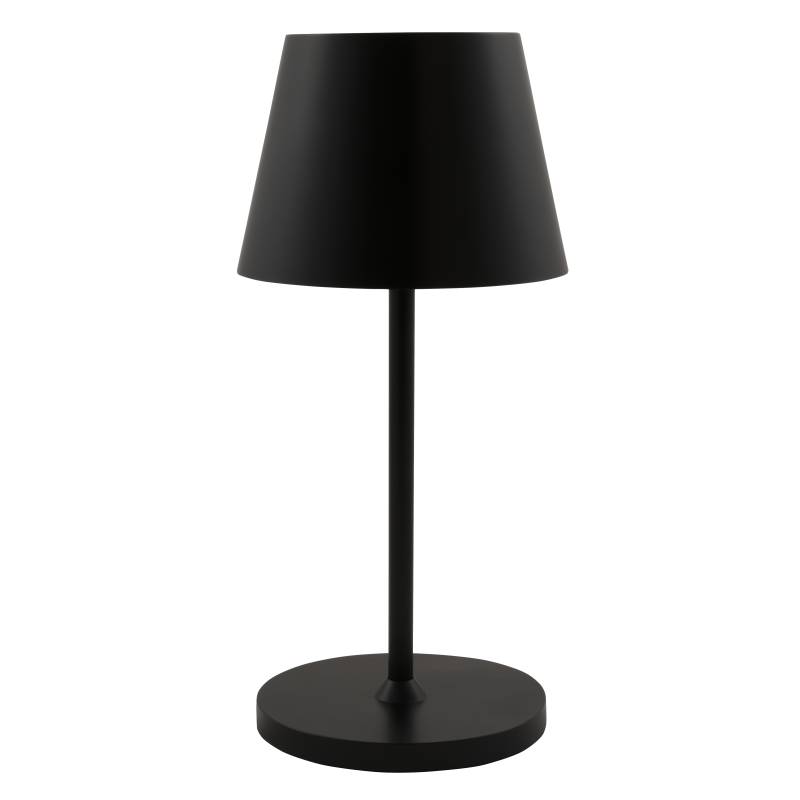 LED Tischleuchte, ROLF KERN "Club", 25cm,  schwarz, Akku, dimmbar