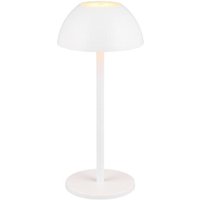 LED-Tischleuchte ⌀13,50cm Kunststoff Weiß Matt