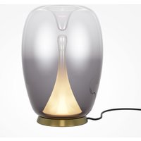 LED Tischleuchte Aluminium Rauchglas D: 20 cm 27,2 cm von Maytoni