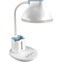 LED Tischleuchte Kinder Weiß Touch Dimmer 40 cm Stiftehalter von Strühm