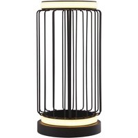 LED Tischleuchte Schwarz Weiß 33 cm Ø 16 cm Metall 3000 K LED Tischleuchte Schwarz Weiß 33 cm Ø 16 cm Metall 3000 K von Searchlight