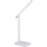 LED-Tischleuchte fixierbar inkl. Tochdimmer und USB mit Akku Weiß
