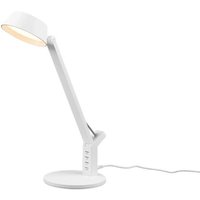 LED-Tischleuchte inkl. USB 1 Stück Metall Weiß