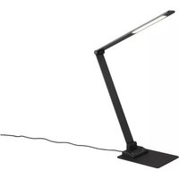 LED-Tischleuchte inkl. USB Ladefunktion Matt 1 Stück Metall Schwarz