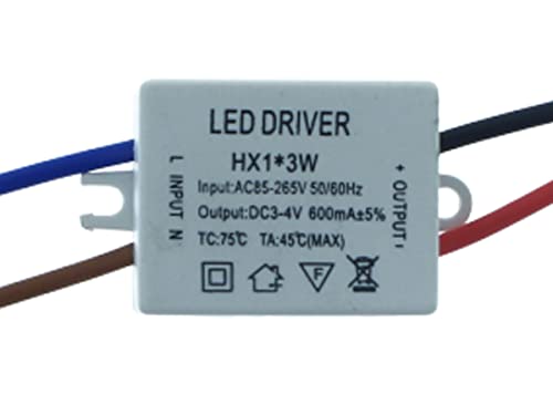 LED-Treiber DC 600mA 3V-4V DC 1X3W Konstantstrom-Netzteil Transformator 3W von LEDLUX