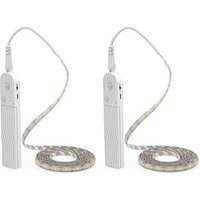 LED-Unterschrank-Beleuchtung, Bewegungsmelder, 3 m, vier Modi, Bett, Treppe, Kleiderschrank, Lampe, Band, wasserdicht, 5 V,