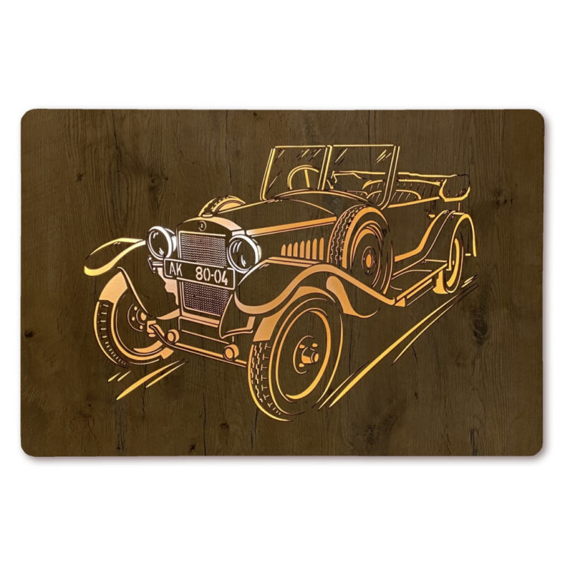 LED-Wandbild Oldtimer 90cm x 62cm