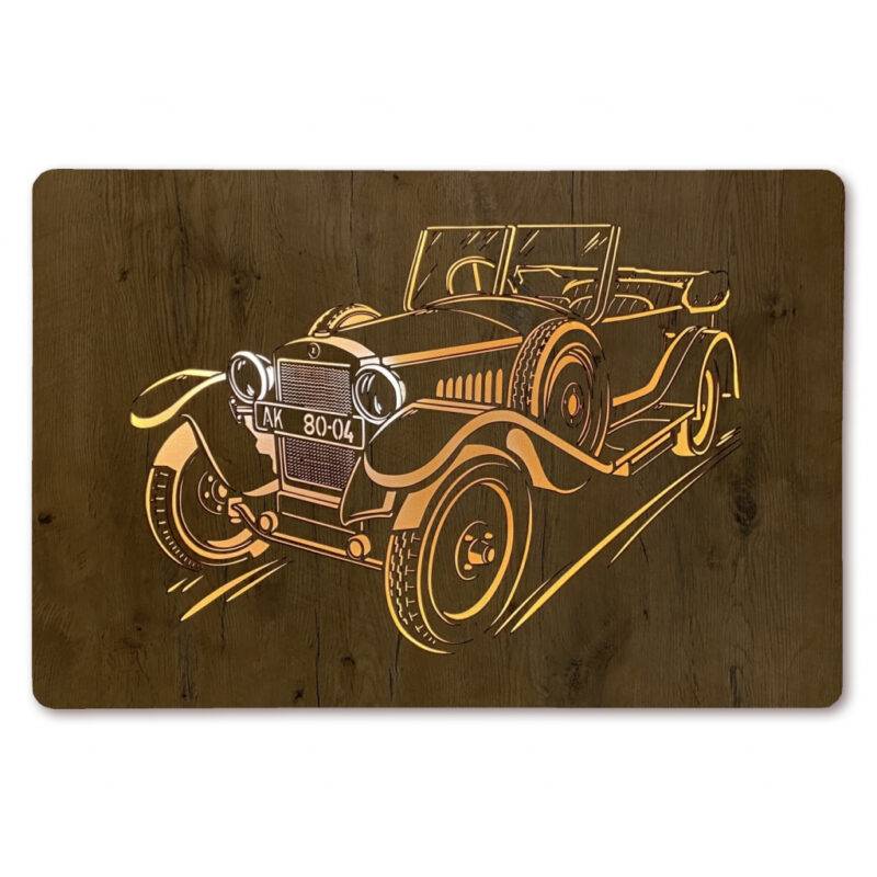 LED-Wandbild Oldtimer 90cm x 62cm