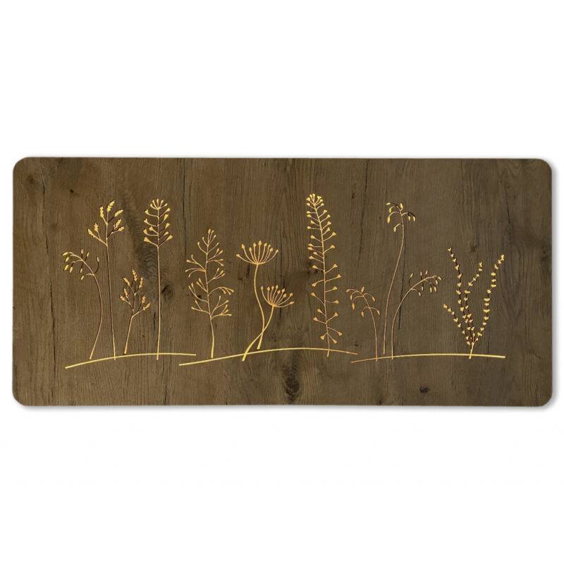LED-Wandbild Wiese 90cm x 42cm