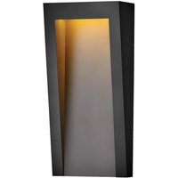 LED Wandlampe außen 38 cm hoch IP44 Schwarz eckig TWEED von ELSTEAD