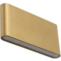 LED Wandlampe außen Up Down Aluminium IP54 in Messing von Nowodvorski