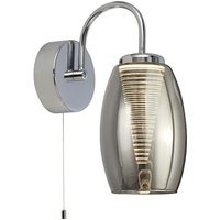 LED Wandlampe mit Schalter Rauchglas 3000 K 202 lm LED Wandlampe mit Schalter Rauchglas 3000 K 202 lm von Searchlight