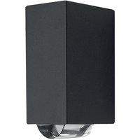 LED Wandleuchte Aluminium eckig IP54 Außen Haus von ELSTEAD