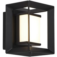 LED Wandleuchte Badezimmer IP44 Schwarz Weiß 3000 K H: 10 cm LED Wandleuchte Badezimmer IP44 Schwarz Weiß 3000 K H: 10 cm von Searchlight