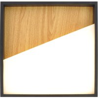 LED Wandleuchte Natur Schwarz B:40 cm warmweiß blendarm von Eco-Light
