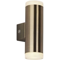 LED Wandleuchte außen Up Down IP44 in Messing Antik klein LED Wandleuchte außen Up Down IP44 in Messing Antik klein von Searchlight