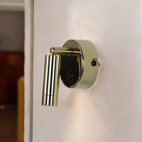 LED Wandstrahler mit Schalter Metall verstellbar Gold von TK Lighting