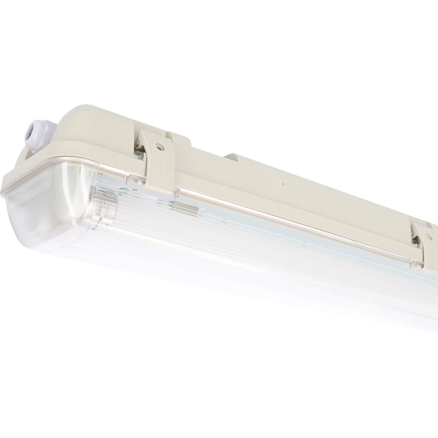 LED-Wannenleuchte 2 x 14 W 4200 lm 4000 K 120 cm Grau LED-Wannenleuchte 2 x 14 W 4200 lm 4000 K 120 cm Grau