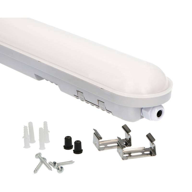 LED-Wannenleuchte Strip 19 W 520 lm 4000 K IP65 60 cm Grau
