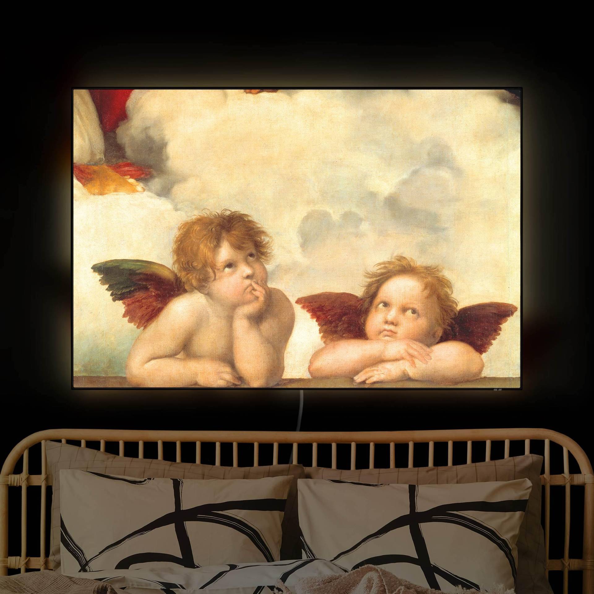 LED-Wechselbild Raffael - Zwei Engel LED-Wechselbild Raffael - Zwei Engel