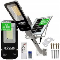 LEISTUNGSSTARKE LED SOLARLAMPE VOGLER 600W mit RADAR Bewegungs- und Dämmerungssensor