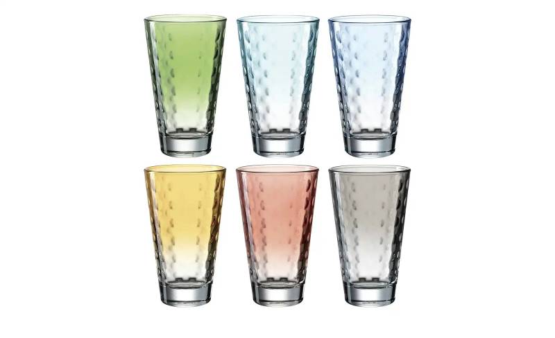 LEONARDO Gläserset  6er Set Optic ¦ mehrfarbig ¦ Maße (cm): B: 26 H: 9,8 T: 17.4 Gläser & Karaffen - Möbel Kraft