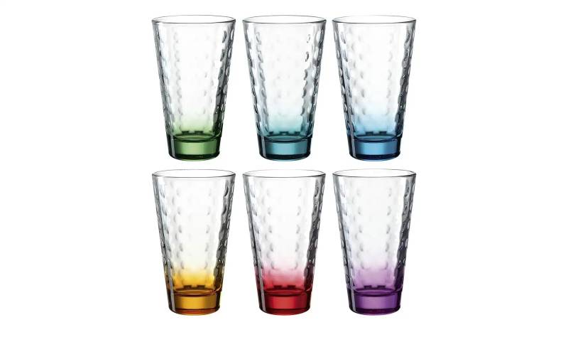 LEONARDO Gläserset  6er Set Optic ¦ mehrfarbig ¦ Maße (cm): B: 26 H: 9,8 T: 17.4 Gläser & Karaffen - Möbel Kraft
