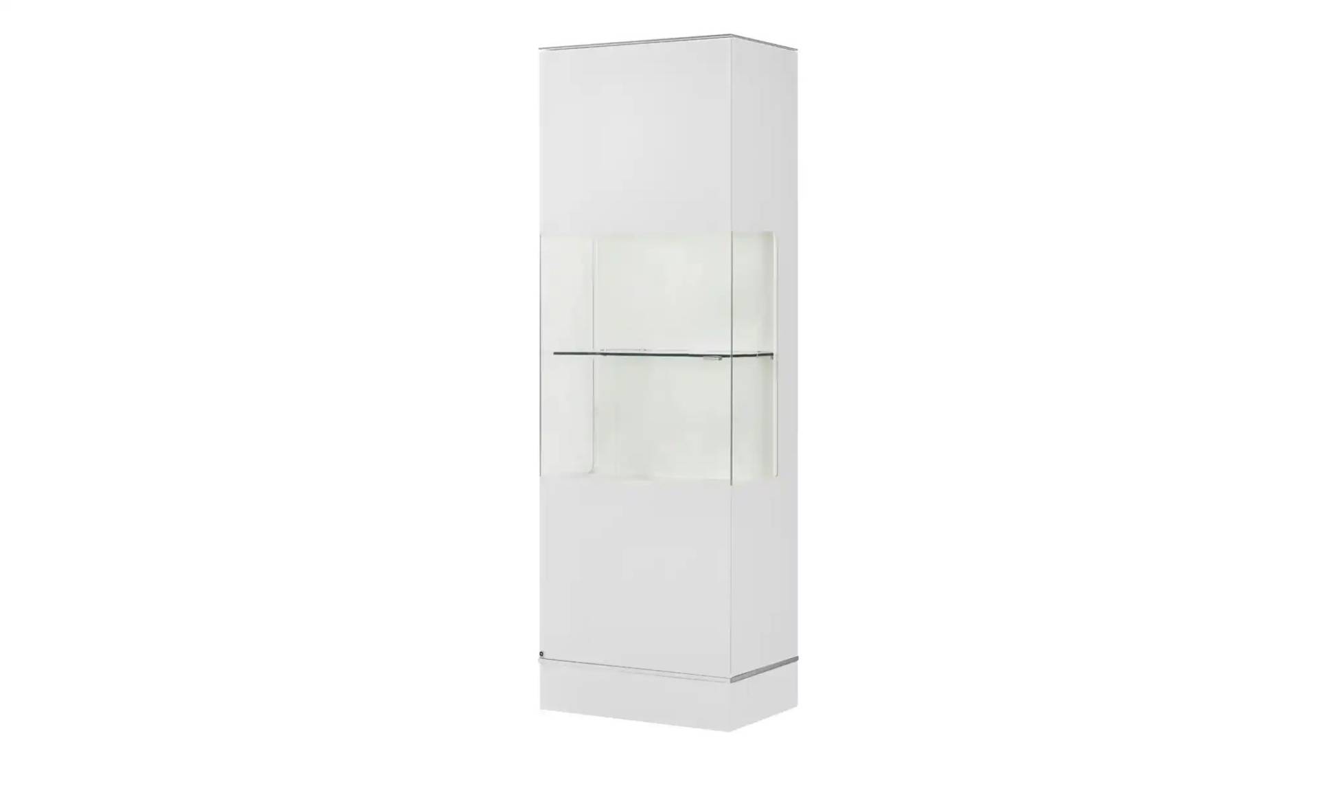 LEONARDO Vitrine  Cube ¦ weiß ¦ Maße (cm): B: 63 H: 192 T: 42.0 Schränke > Vitrinen - Höffner