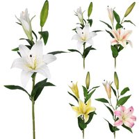 LILIE Kunstblume ca. 95 cm 1 Stück unsortiert Polyester Mehrfarbig