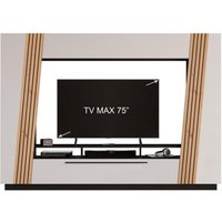 LINDA VA Wohnkombination Set 4-teilig ohne LED-Beleuchtung / Ohne Dekoration A4LN00VA von Forestdream Weiss Artisan Eiche