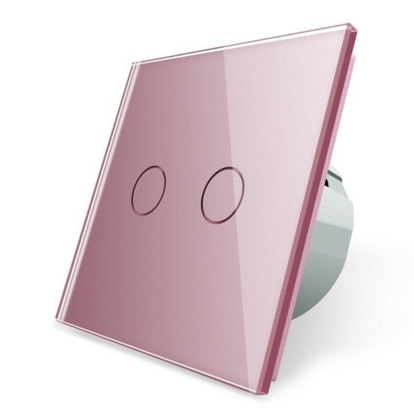 LIVOLO Funk Rolladenschalter Glas Touch Schalter C702WR-17 Pink