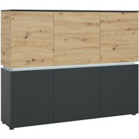 LUCI LCCK03 Sideboard 6Türen Artisan Eiche/Kosmos grau  von Wojcik