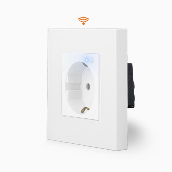 Kunststoff WLAN + Funk Steckdose Weiß LXBK1-11-LX-71WRF-11 LUXUS-TIME
