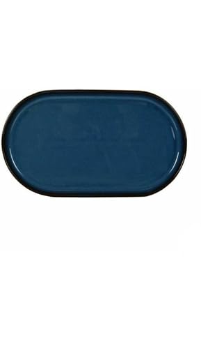 La Mediterránea Chester Snacktablett blau oval 30,5 x 17,5 x 2,8 cm (8 Stück) von La Mediterránea