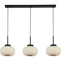 Längliche Hängelampe 3-flammig B: 104 cm Glas Metall E27 Längliche Hängelampe 3-flammig B: 104 cm Glas Metall E27 von Searchlight