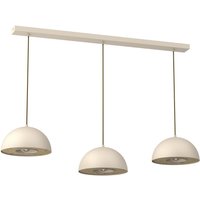 Längliche Hängelampe Metall Beige 132 cm E27 Loft von Luminex