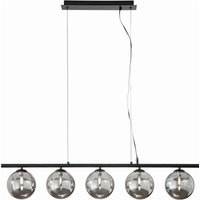 Längliche Pendelleuchte Schwarz Rauchgrau G9 100 cm Längliche Pendelleuchte Schwarz Rauchgrau G9 100 cm von Eco-Light
